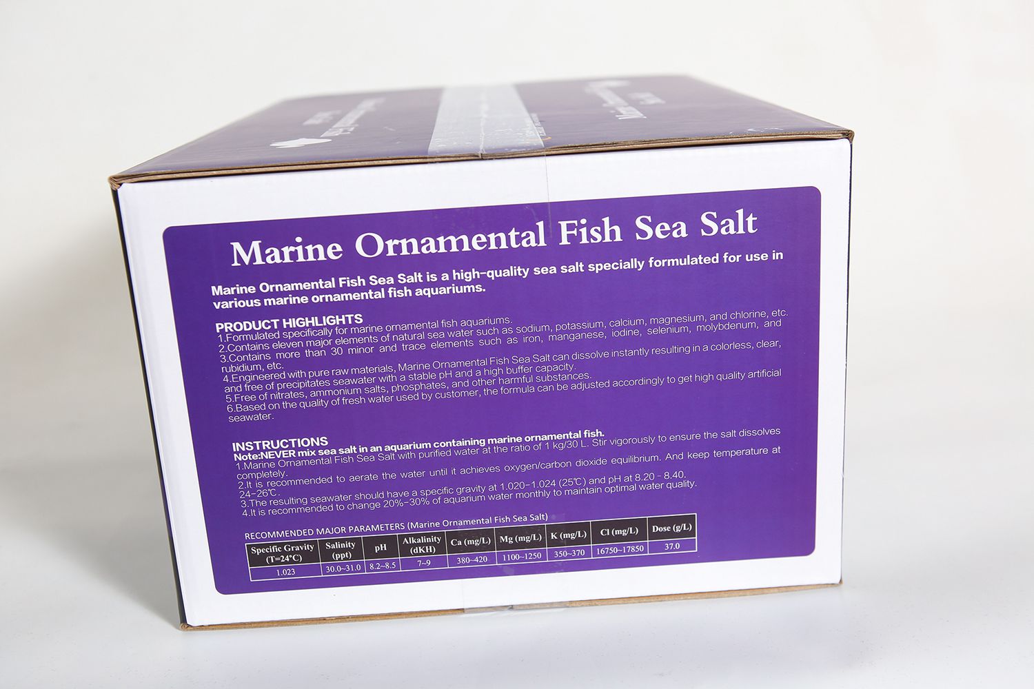 Marine ornamental fish sea salt-box